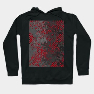 Abstract Designs, Abstract Art Red And Black Hoodie